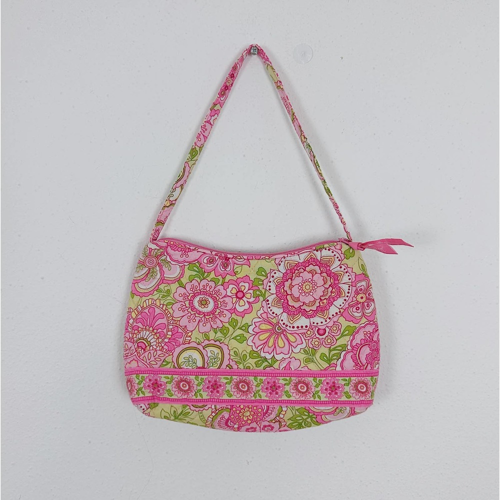 Vera Bradley Floral Quilted Hobo Shoulder Bag In Peta… Gem